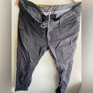 Sold Massimo & Dutti Herringbone dark grey slim fit chino